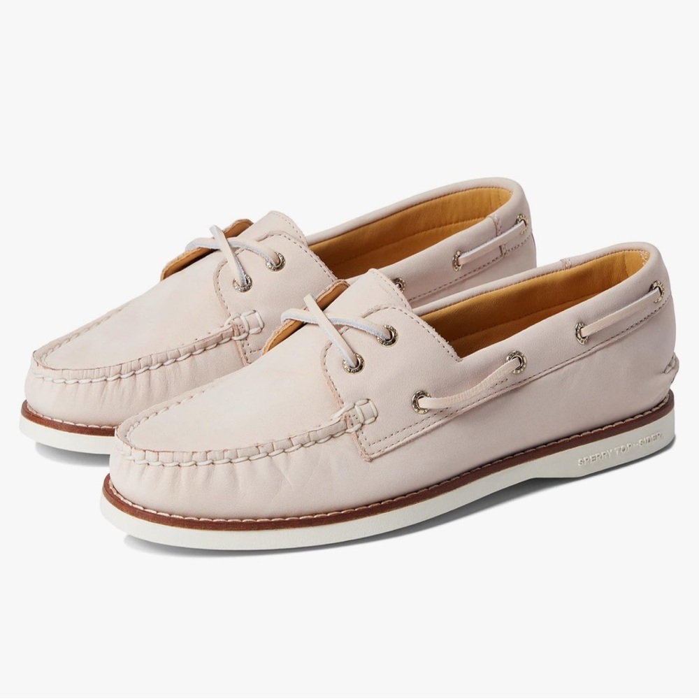 Sperry Rose and Gold Boat Shoes
